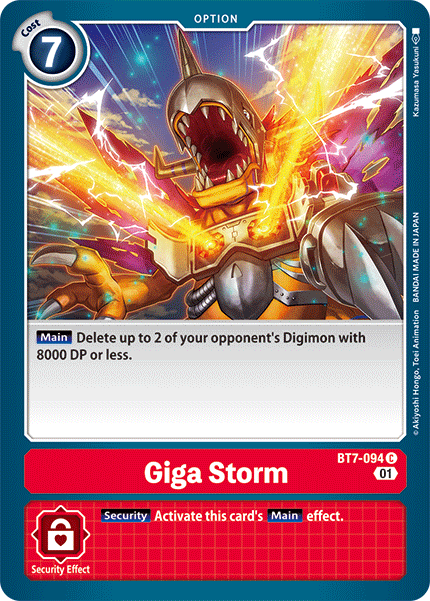 Giga Storm [BT7-094] [Next Adventure] - Just $0.10! Shop now at Retro Gaming of Denver