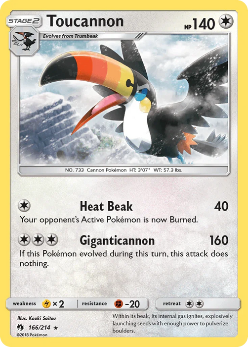Toucannon (166/214) [Sun & Moon: Lost Thunder] - for just $0.20! 
