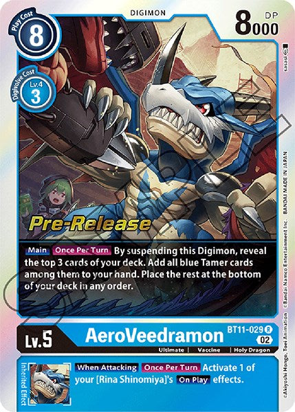 AeroVeedramon [BT11-029] [Dimensional Phase Pre-Release Promos] - Just $1.05! Shop now at Retro Gaming of Denver