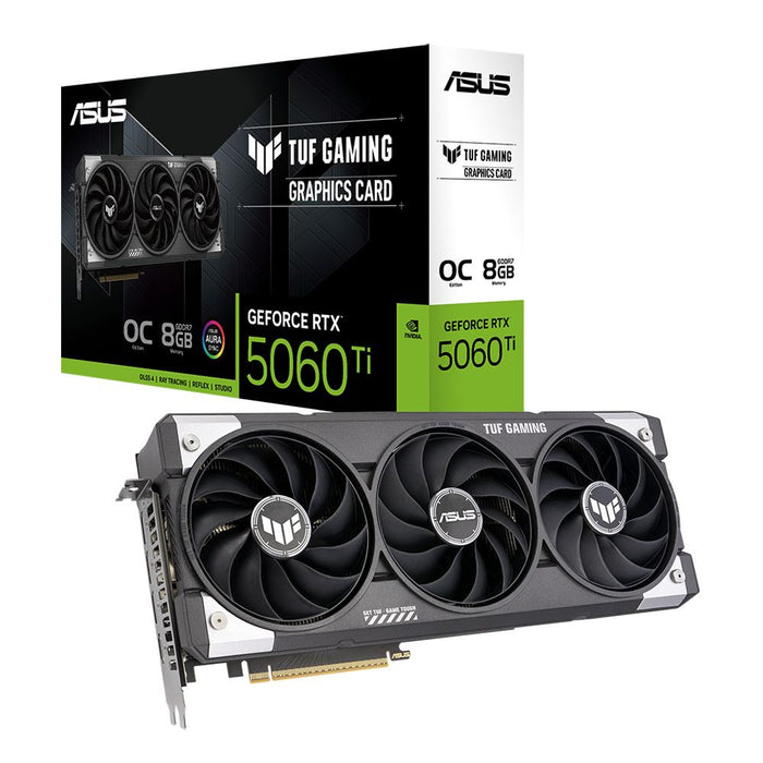 ASUS NVIDIA GeForce RTX 5060 Ti TUF Overclocked Triple Fan 8GB GDDR7 PCIe 5.0 Graphics Card - for just $499.99! 