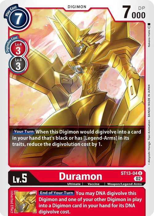 Duramon [ST13-04] [Starter Deck: Ragnaloardmon] - Just $0.09! Shop now at Retro Gaming of Denver