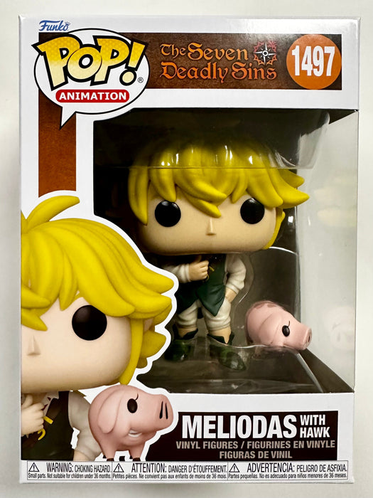 Funko Pop Animation Meliodas With Hawk #1497 Seven Deadly Sins Captain 2023 - for just $13! 