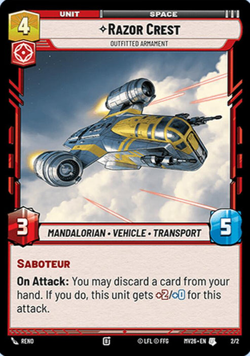 Razor Crest - Outfitted Armament (2/2) (2/2) [Judge Promos] - for just $2.55! 