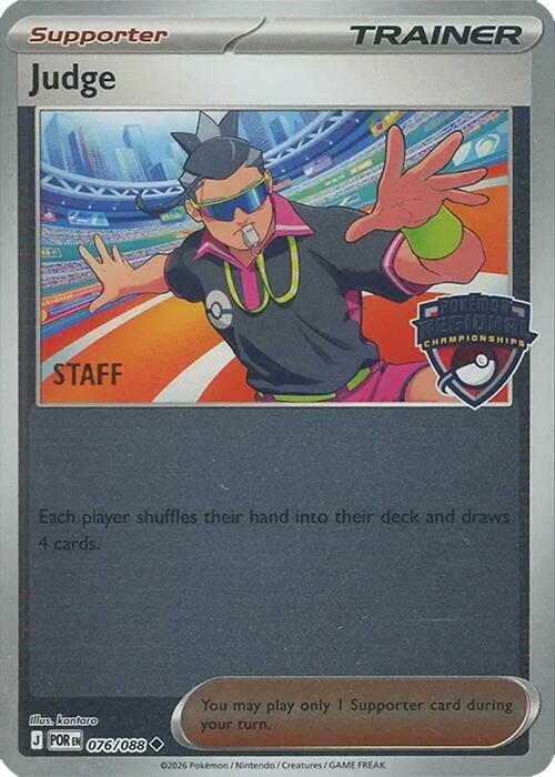 Judge (076/088) (Regional Championships) [Staff] [League & Championship Cards] - for just $133.15! 