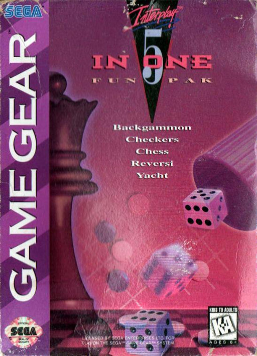 5 in 1 Fun Pak (Sega Game Gear) - for just $0! 