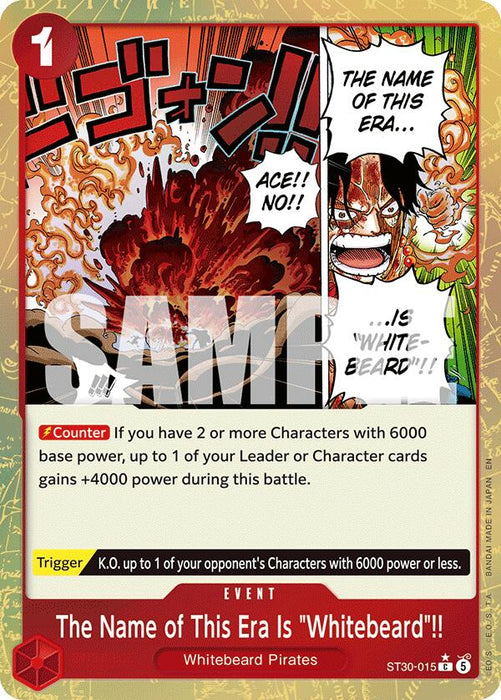 The Name of This Era Is "Whitebeard"!! (Parallel) [Starter Deck EX: Gear 5] - for just $0.20! 