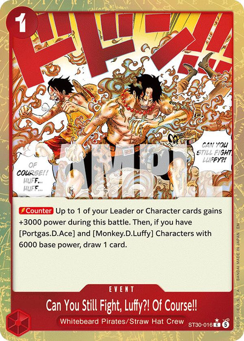 Can You Still Fight, Luffy?! Of Course!! (Parallel) [Starter Deck EX: Gear 5] - for just $0.95! 