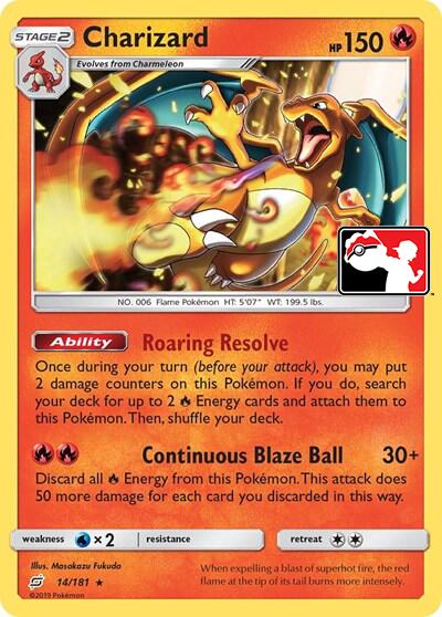 Charizard (14/181) (Library Exclusive) [Sun & Moon: Team Up] - for just $330! 