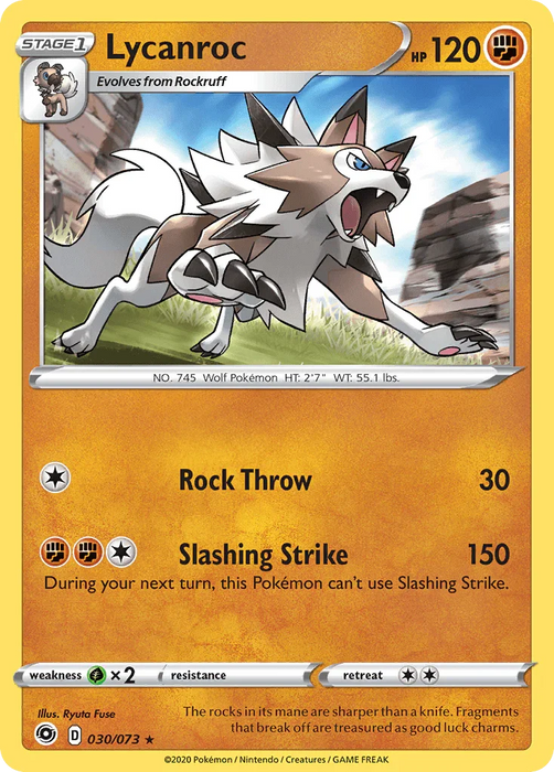 Lycanroc (030/073) [Sword & Shield: Champion's Path] - for just $0.10! 
