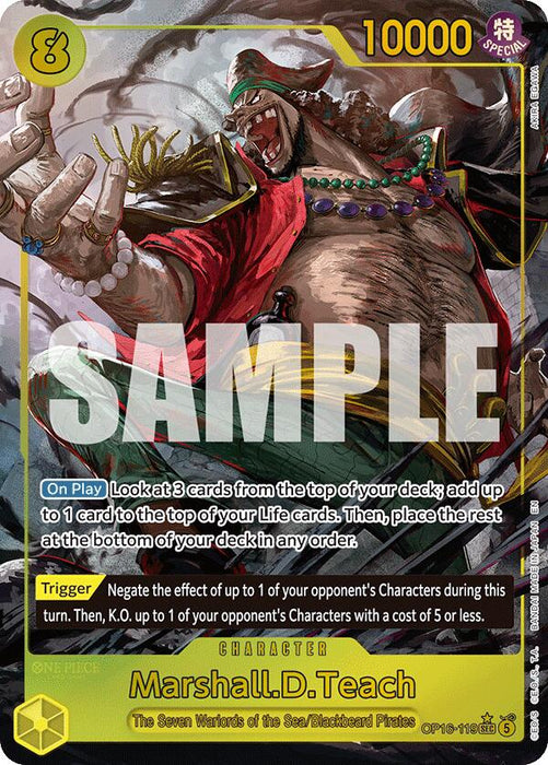 Marshall.D.Teach (Alternate Art) [The Time of Battle] - for just $15.85! 