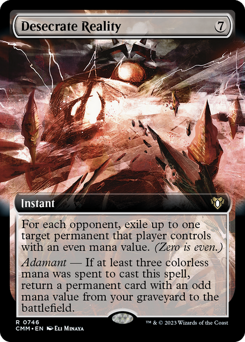 Desecrate Reality (CMM-746) - Commander Masters: (Extended Art) - for just $1.24! 
