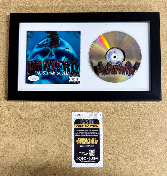 Pantera Phil Anselmo & Rex Brown Signed “Far Past Driven” Framed CD With JSA COA - for just $350! 