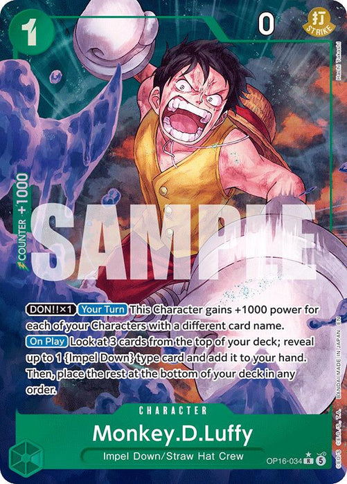 Monkey.D.Luffy (Alternate Art) [The Time of Battle] - for just $3.70! 