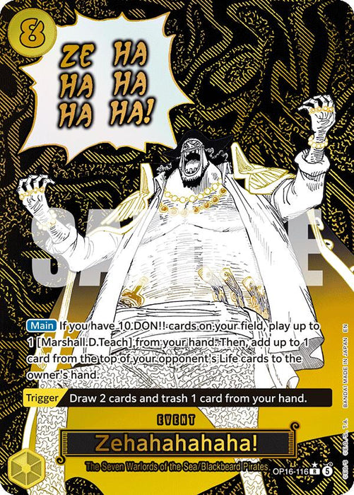 Zehahahahaha! (Alternate Art) [The Time of Battle] - for just $32.40! 