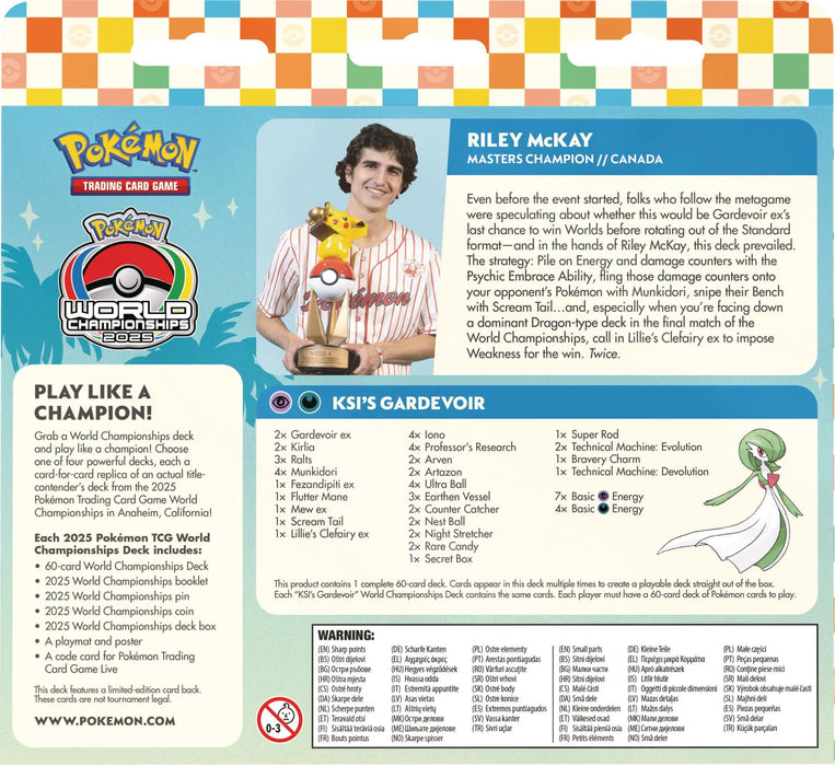 2025 World Championship Deck: Riley McKay (Flutter Devo Gardevoir) - for just $20! 