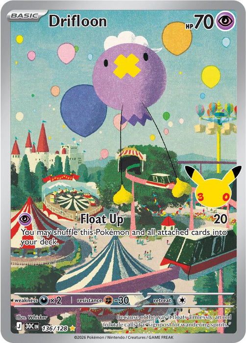Drifloon (136/128) [Mega Evolution: 30th Celebration] - for just $0.10! 