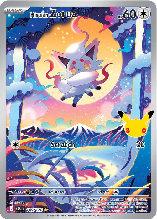 Hisuian Zorua (145/128) [Mega Evolution: 30th Celebration] - for just $0.10! 