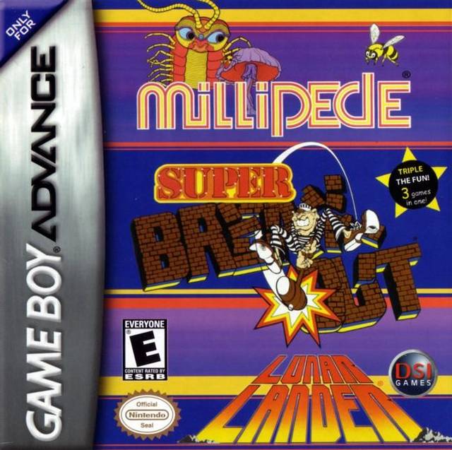 Millipede / Super Breakout / Lunar Lander (Gameboy Advance) - for just $0! 