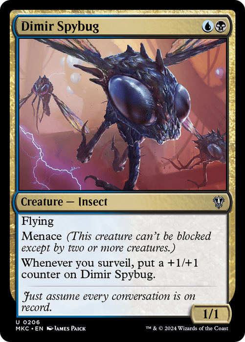Dimir Spybug (MKC-206) - Murders at Karlov Manor Commander - for just $0.06! 