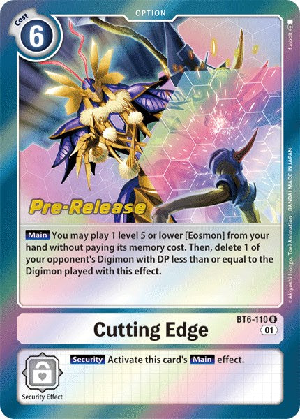 Cutting Edge [BT6-110] [Double Diamond Pre-Release Cards] - Just $1.40! Shop now at Retro Gaming of Denver