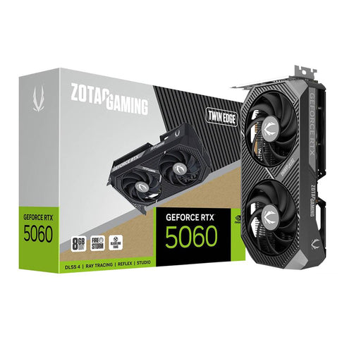 Zotac NVIDIA GeForce RTX 5060 Twin Edge Dual Fan 8GB GDDR7 PCIe 5.0 Graphics Card - for just $369.99! 