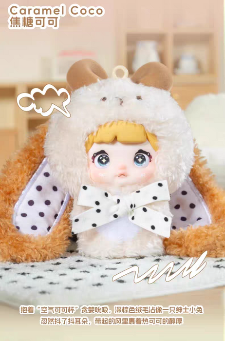 Nommi Baby Sweetheart Bunny Plush Keychain Blind Box - MiBao V8 Series Collectible - for just $20.99! 