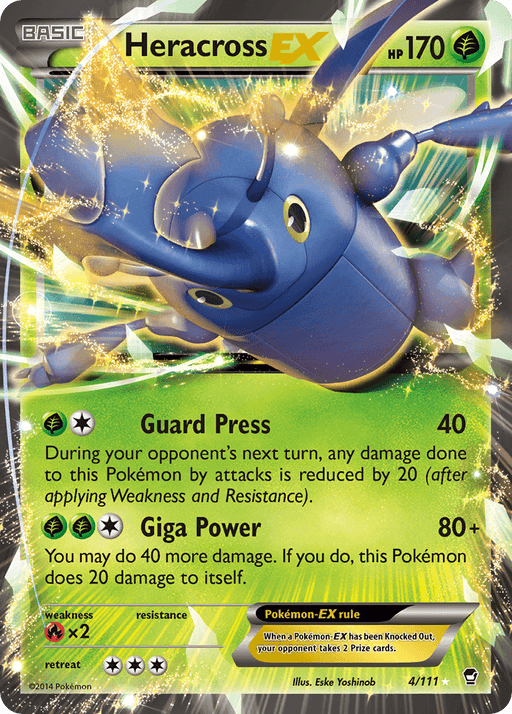 Heracross EX (4/111) [XY: Furious Fists] - for just $1.70! 