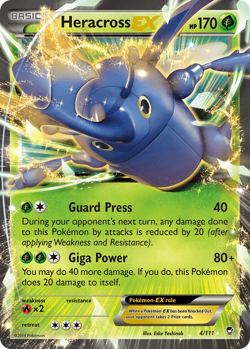 Heracross EX (4/111) [XY: Furious Fists] - for just $2.75! 