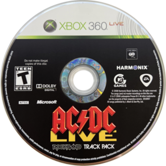 AC/DC Live Rock Band Track Pack – Xbox 360 (X360) - for just $6.99! 