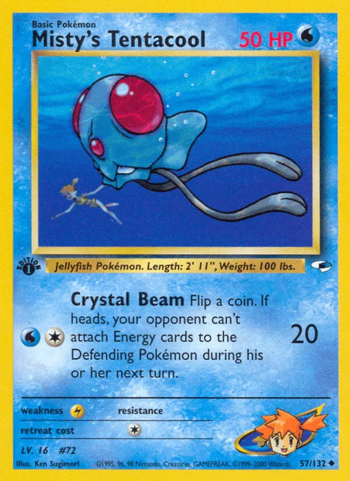 Misty's Tentacool (57/132) [Gym Heroes 1st Edition] - for just $1.55! 