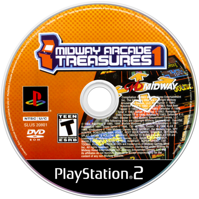 Midway Arcade Treasures – PlayStation 2 (PS2) - for just $9.99! 