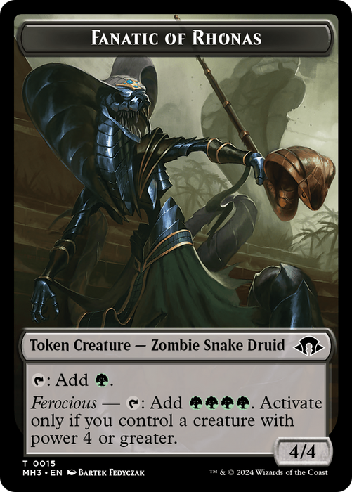 Eldrazi Spawn // Fanatic of Rhonas Double-Sided Token [Modern Horizons 3 Tokens] - for just $0.30! 