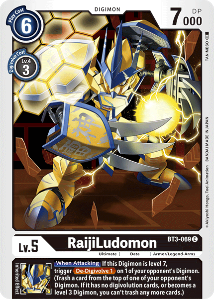 RaijiLudomon [BT3-069] [Release Special Booster Ver.1.5] - Just $0.09! Shop now at Retro Gaming of Denver