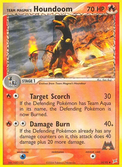 Team Magma's Houndoom (34/95) [EX: Team Magma vs Team Aqua] - for just $1! 