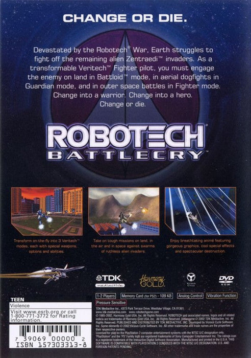 Robotech: Battlecry – PlayStation 2 (PS2) - for just $0! 