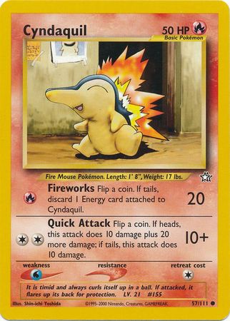 Cyndaquil (57/111) [Neo Genesis Unlimited] - Just $0.15! Shop now at Retro Gaming of Denver