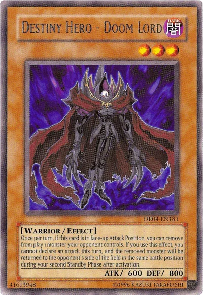 Destiny Hero - Doom Lord [DR04-EN181] Rare - for just $13.50! 