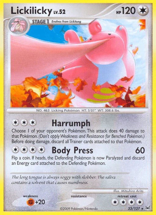 Lickilicky (33/127) [Platinum: Base Set] - for just $0.65! 