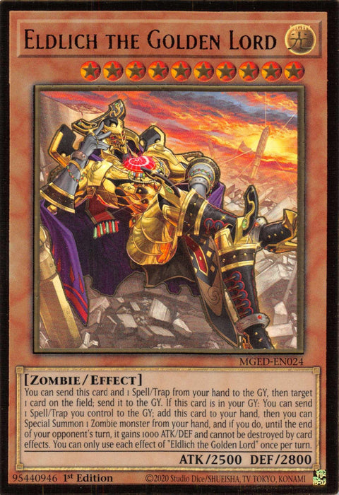 Eldlich the Golden Lord (Alternate Art) [MGED-EN024] Gold Rare - for just $0.30! 