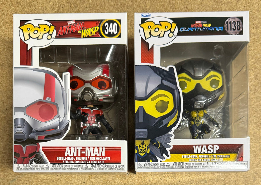 Funko Pop! Marvel Ant-Man And The Wasp #340 &1138 Quantumania Set Of 2 - for just $25! 