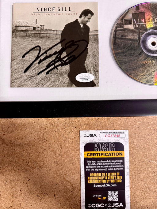 Vince Gill Framed & Signed “High Lonesome Sound” (1996) CD Booklet With JSA COA - for just $150! 