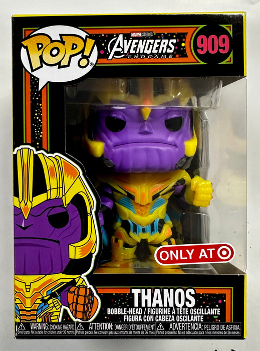 Funko Pop! Marvel Thanos #909 Avengers Endgame Black Light Target 2022 Exclusive - for just $10! 