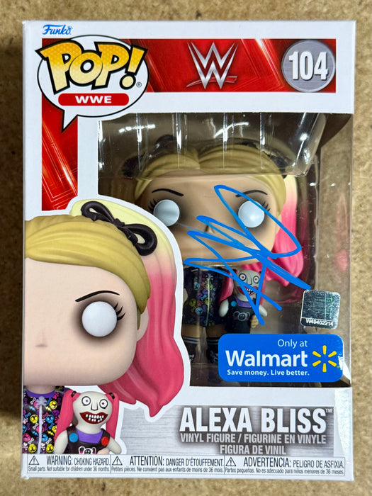 Alexa Bliss Signed WWE Women Wrestling Vaulted Exclusive Funko Pop! #104 With JSA COA - for just $120! 