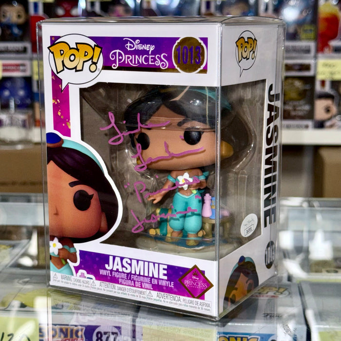 Linda Larkin Signed Princess Jasmine Funko Pop! #1013 Disney Aladdin JSA COA - for just $115! 