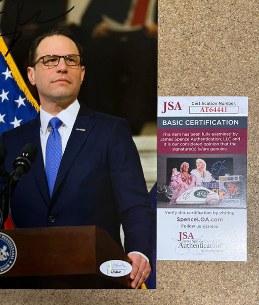 Pennsylvania Governor Josh Shapiro Signed Politics 8X10 Photo With JSA COA - for just $375! 