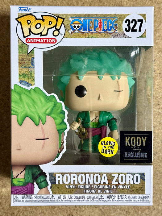 Funko Pop! Animation Glow Roronoa Zoro #327 One Piece 2023 Kody Vaulted Exclusive - for just $25! 