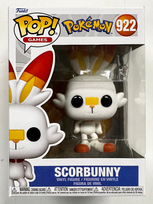 Funko Pop! Games Scorbunny #922 Fire Pokemon 2023 Starter Generation VIII - for just $13! 