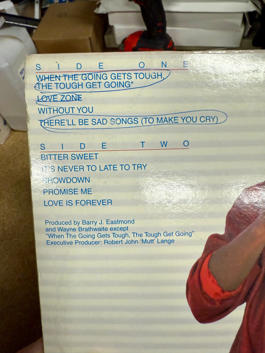 Billy Ocean Signed AUTOGRAPHED Love Zone 1986 Vinyl With JSA COA - for just $130! 