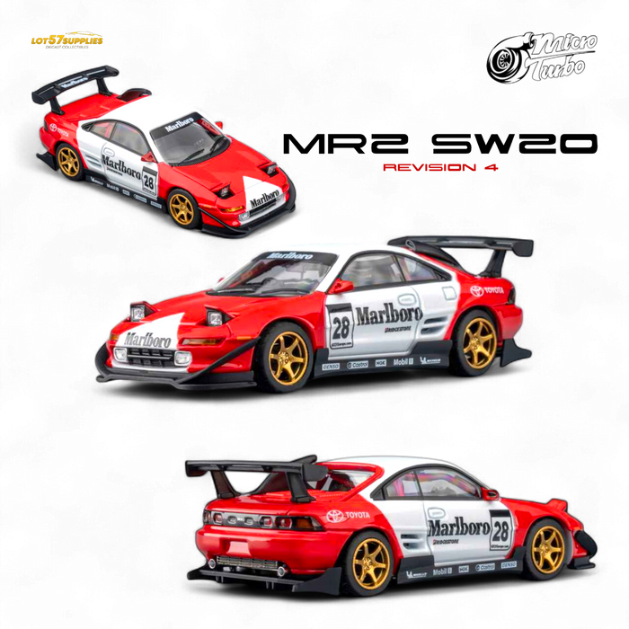 (Pre-Order) MicroTurbo Toyota MR2 Marlboro Livery 1:64 - for just $39.99! 