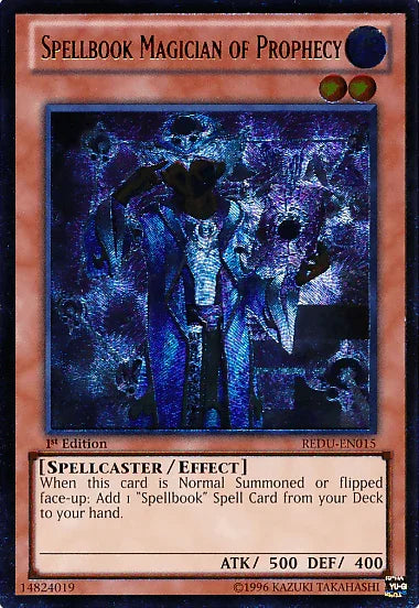 Spellbook Magician of Prophecy [REDU-EN015] Ultimate Rare - for just $9.60! 